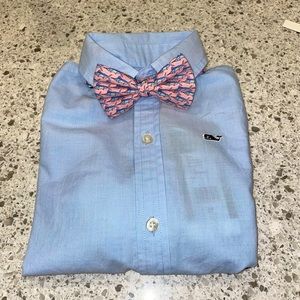 vineyard vines boys woven button down